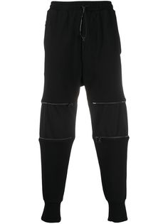 Julius спортивные брюки с молниями