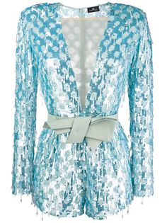 Elisabetta Franchi V-neck sequin dress