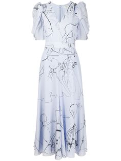 Alexander McQueen платье миди Dancing Girl