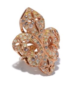 Loree Rodkin кольцо Fleur-de-lis с бриллиантами
