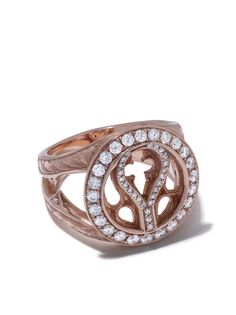 Loree Rodkin золотое кольцо Quatrefoil с бриллиантами