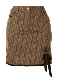 Christian Dior юбка с принтом Trotter