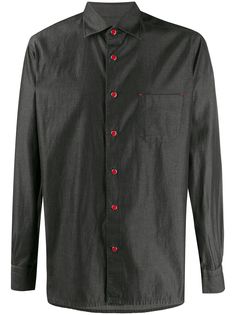 Kiton рубашка с заостренным воротником