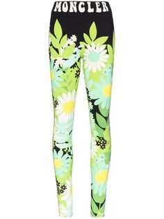 Moncler легинсы с завышенной талией из коллаборации с Richard Quinn