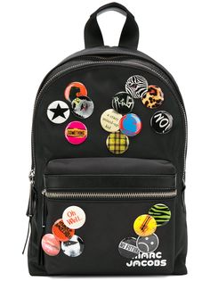 Marc Jacobs badge detail backpack
