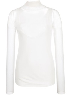 Proenza Schouler White Label многослойный трикотажный топ с высоким воротником