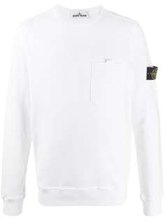 Stone Island толстовка с нашивкой-логотипом