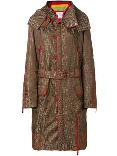 Christian Dior длинное пальто с капюшоном