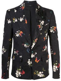 AMIRI пиджак с цветочным принтом