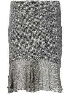 John Galliano Pre-Owned юбка с твидовым эффектом