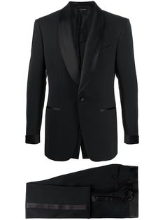 Tom Ford костюм-двойка с контрастной отделкой