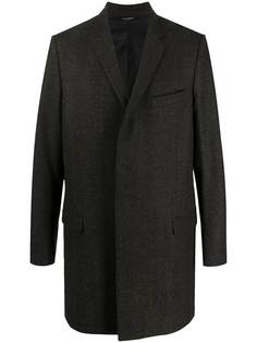 Dolce & Gabbana однобортное пальто с узором в елочку