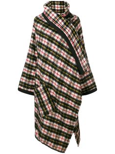 Jean Paul Gaultier Pre-Owned пальто-шаль в клетку