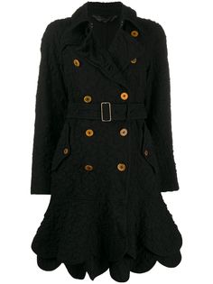 Comme Des Garçons Pre-Owned стеганое двубортное пальто 2000-х годов