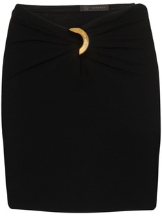 Versace юбка со сборками и логотипом