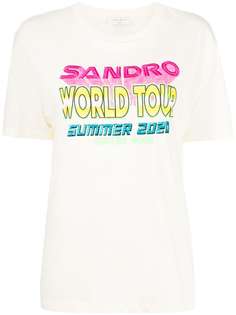 Sandro Paris футболка с логотипом