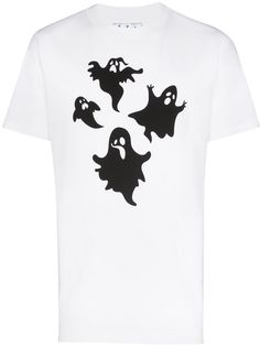 Off-White футболка с принтом