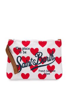 Mc2 Saint Barth клатч с узором и логотипом
