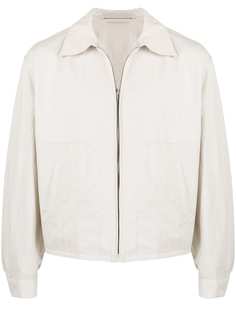 Lemaire куртка-рубашка на молнии с жатым эффектом
