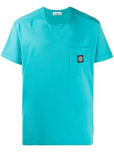 Stone Island футболка с круглым вырезом и нашивкой-логотипом