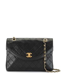 Chanel Pre-Owned стеганая сумка на плечо с цепочкой