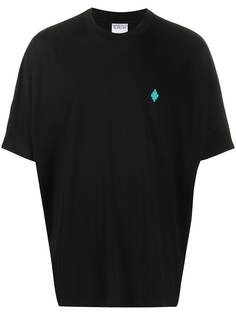 MARCELO BURLON COUNTY OF MILAN футболка оверсайз с вышитым логотипом