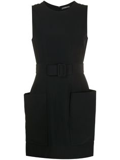Alexander McQueen платье-трапеция с поясом