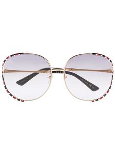 Gucci Eyewear очки в квадратной оправе с затемненными линзами