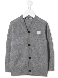 Acne Studios кардиган Face с V-образным вырезом