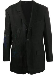 Yohji Yamamoto пиджак с принтом Yuuka Asakura