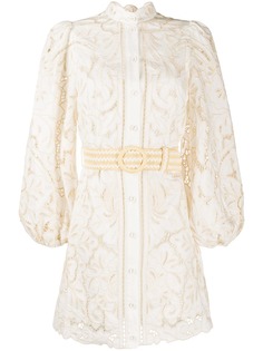 Zimmermann платье мини Empire Broderie