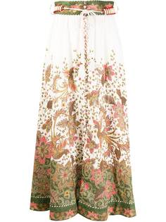 Zimmermann юбка макси с цветочным принтом