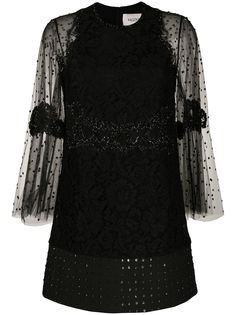Valentino платье с цветочным кружевом