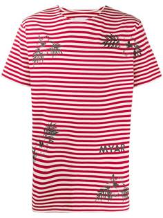 Myar футболка в полоску с логотипом