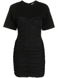 T By Alexander Wang платье-футболка мини со сборками