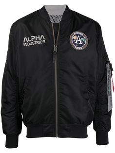 Alpha Industries бомбер с нашивкой-логотипом