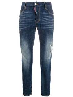 Dsquared2 джинсы скинни с эффектом потертости