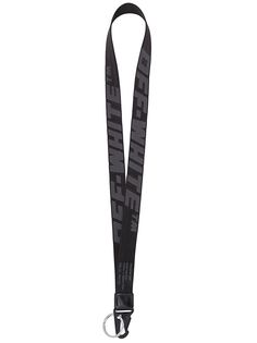 Off-White брелок с жаккардовым логотипом