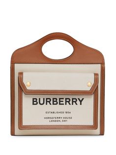 Burberry двухцветная сумка среднего размера
