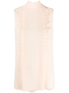Givenchy button-detail sleeveless blouse