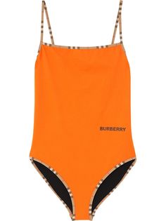 Burberry Icon Stripe trim swimsuit
