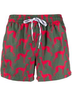 Nos Beachwear плавки-шорты с анималистичным принтом