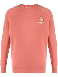 Maison Kitsuné yoga fox embroidered sweatshirt