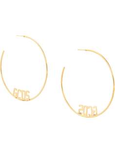 Gcds Team Logo hoop earrings