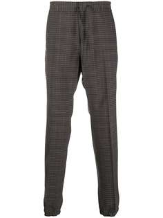 Z Zegna check-print cuffed trousers