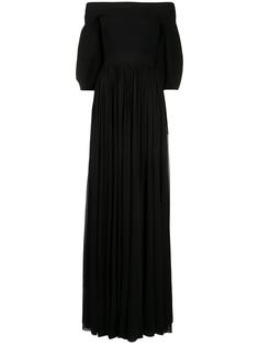 Alexander McQueen длинное платье с открытыми плечами