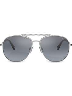 Miu Miu Eyewear декорированные солнцезащитные очки-авиаторы