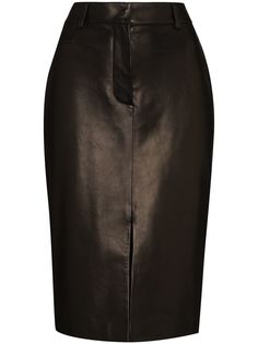 Tom Ford TOMFORD HW SKRT LTHR KL PNCL SKRT W FRNT