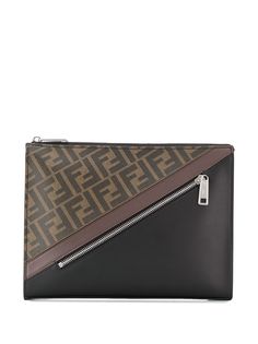 Fendi клатч с логотипом