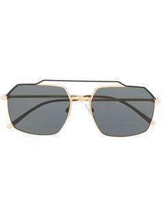 Dolce & Gabbana Eyewear солнцезащитные очки с гранеными дужками